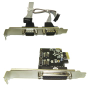 Placa PCI-E com 2 seriais e 1 paralela